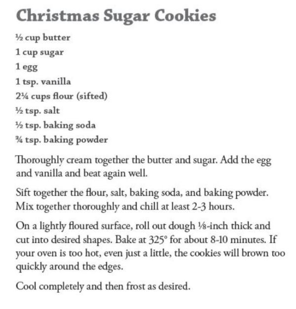 Christmas Sugar Cookies Recipe - Homestyle Amish Kitchen Cookbook