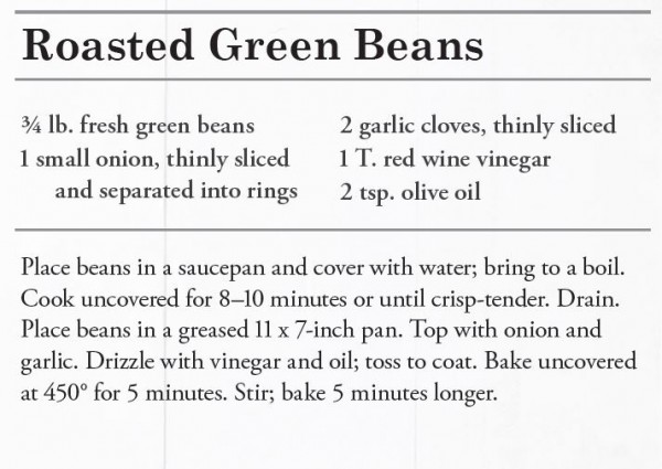 Roasted Green Beans Recipe - Amish Family Cookbook